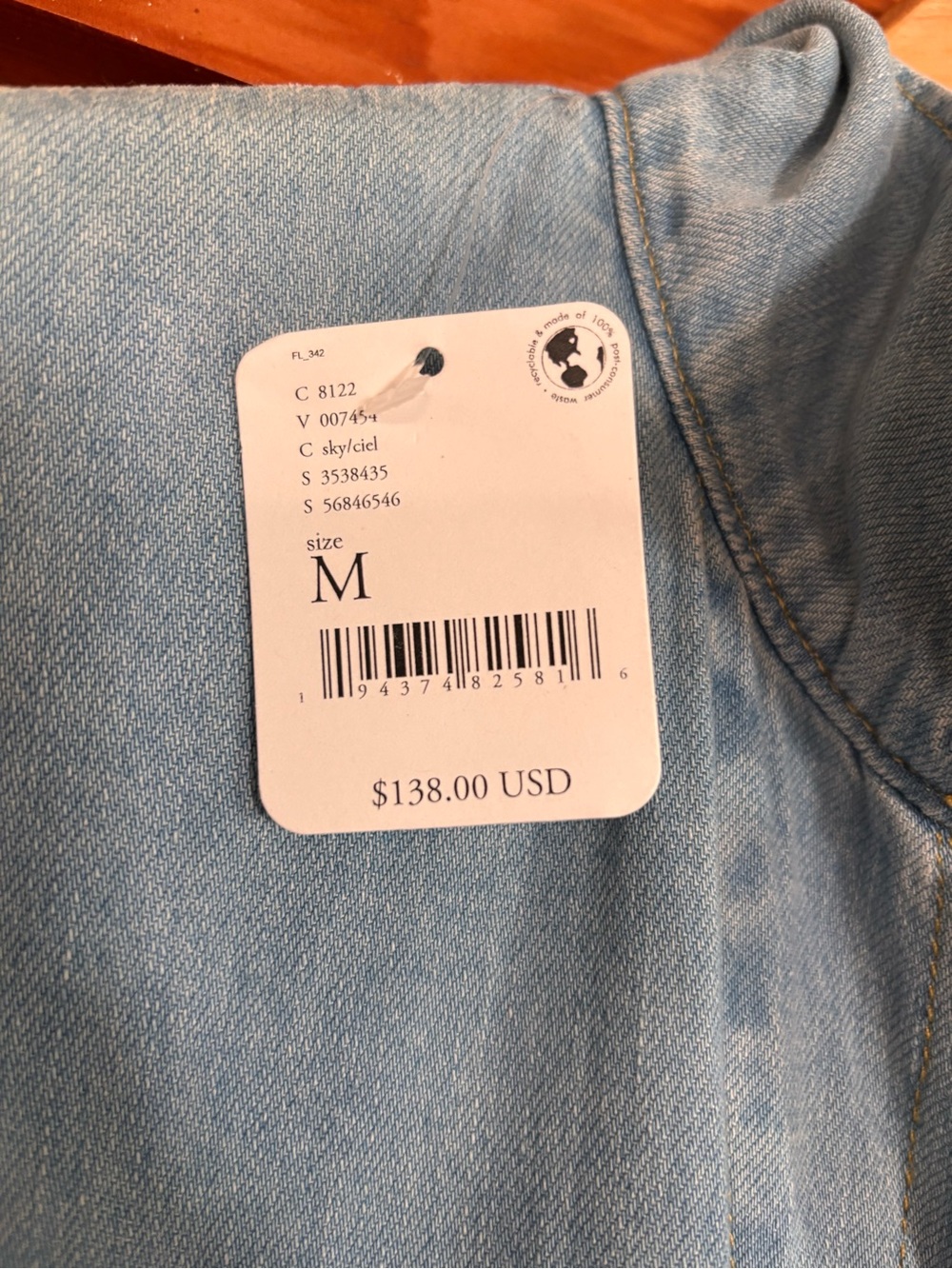 Free People x Lee Union-Alls Denim Boilersuit Jumpsuit M NWT - Picture 4 of 7